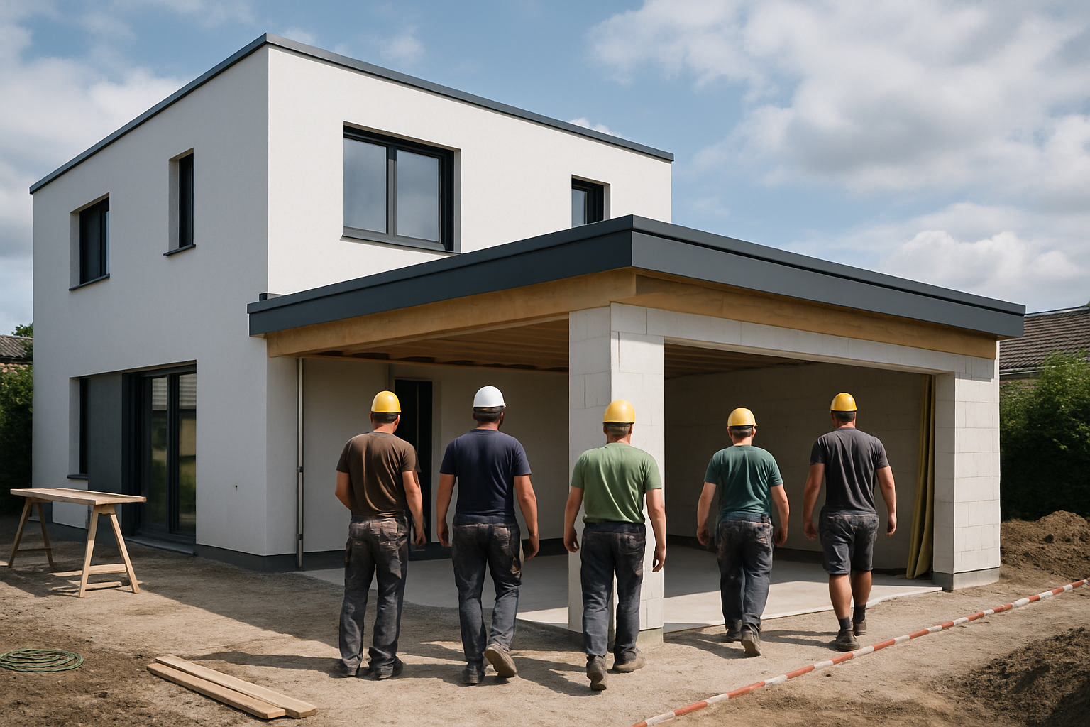 découvrez les avantages d'un garage à toit plat accolé à votre maison et obtenez des conseils pratiques pour sa construction et son intégration harmonieuse.