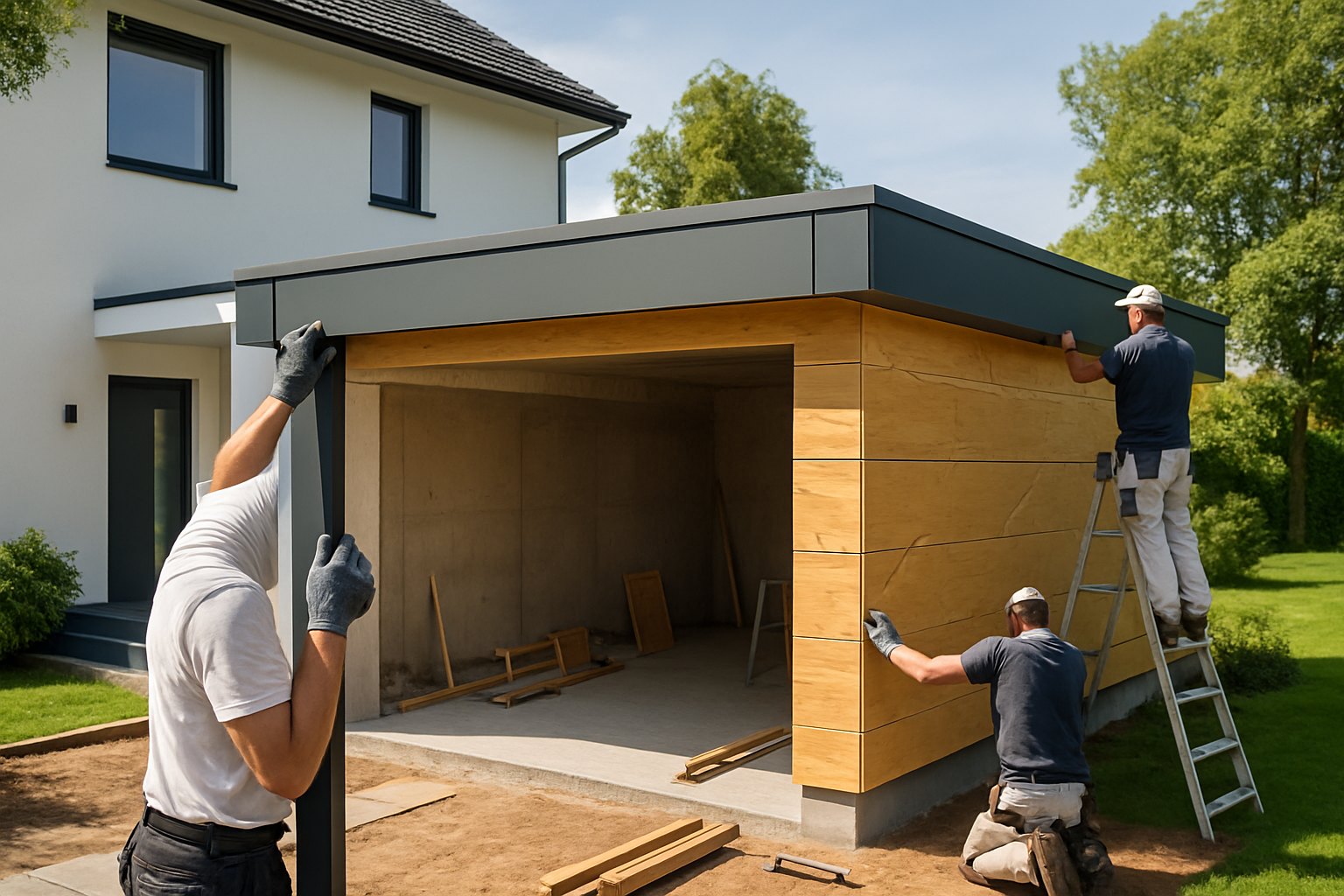 découvrez les avantages d'un garage à toit plat accolé à votre maison et nos conseils pratiques pour une construction réussie et harmonieuse.