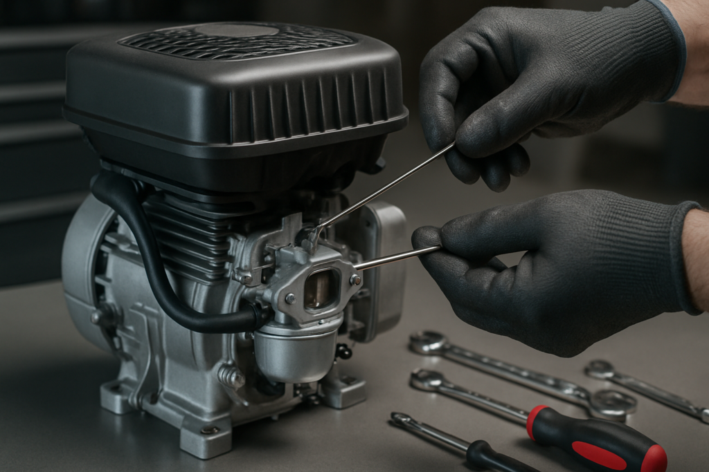 🔧 Schéma de la tringlerie carburateur Briggs & Stratton expliqué 🚜 — free download