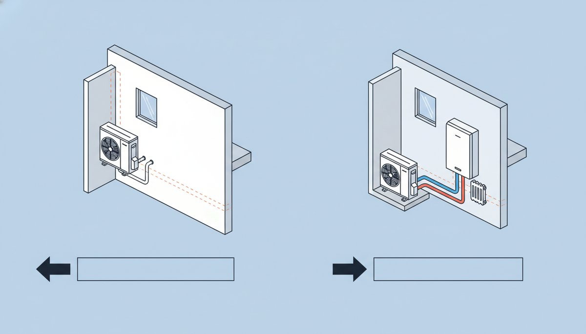 Comparatif PAC monobloc vs bibloc fonctionnement