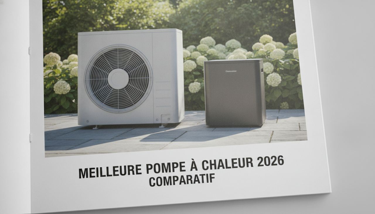 deux unités extérieures de pompe à chaleur de tailles différentes côte à côte