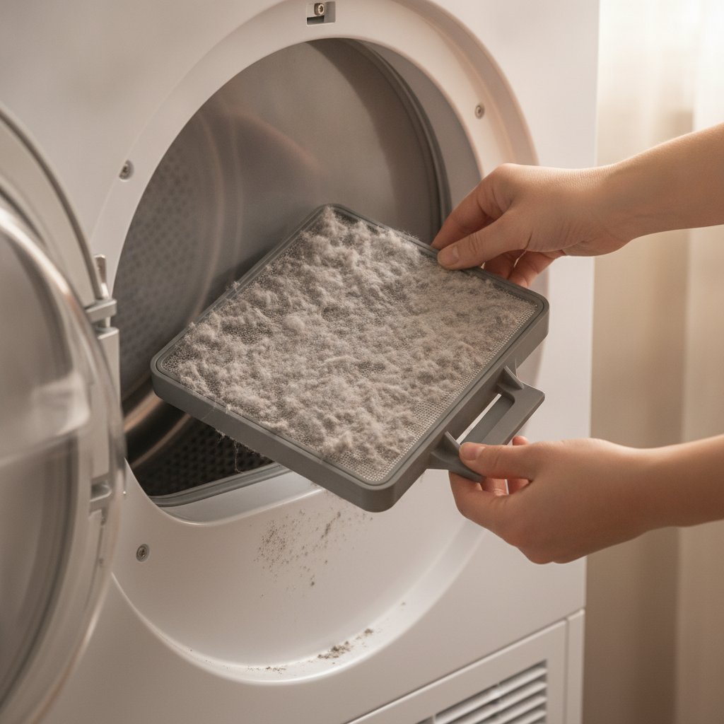 Nettoyage du filtre et du condenseur d'un sèche-linge pompe à chaleur